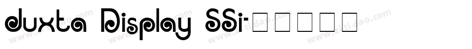 Juxta Display SSi字体转换